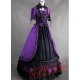 Purple and Black Gothic Victorian Dress