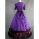 Purple and Black Gothic Victorian Dress