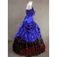 Jewelery Blue Sleeveless Gothic Vitorian dress