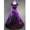 Purple and Black Victorian Dress