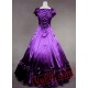 Purple and Black Victorian Dress