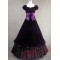 Purple Cotton Gothic Victorian Dress