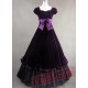 Purple Cotton Gothic Victorian Dress