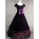 Purple Cotton Gothic Victorian Dress