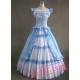 Light Blue Sleeveless Long Gothic Victorian Gown