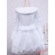 White Ruffle Lace Cotton Gothic Lolita Dress