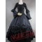 Long Sleeves Ball Gown Black Gothic Victorian Dress