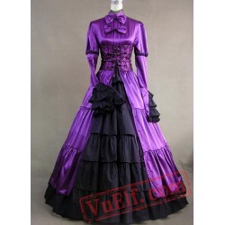 Royal Purple Victorian Gothic Corset Dress