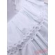 White Ruffle Lace Cotton Gothic Lolita Dress