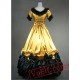 Short Sleeves Golden Victorian Lolita Dress