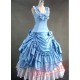 Sky Blue Sleeveless Victorian Prom Dress
