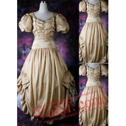 Traditional Champagne Gothic Victorian Dress