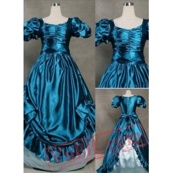 Vintage Blue Gothic Victorian Dress