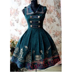 Cotton Velvet Embroidery Lolita Jumper