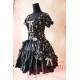 Black Printed Flowers Lolita One Piece Dress