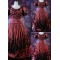 Vintage Red Colored Gothic Victorian Dress