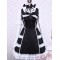 Black Cotton Long Sleeves Ruffled Gothic Lolita Dress