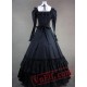 Vintage Victorian Gothic Dress With Long Sleeves