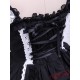 Black Sleeveless Bandage Lace Cotton Gothic Lolita Dress