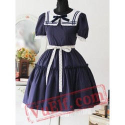 Early Summer Sailor Style One Piece Lolita Dress