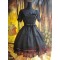 Black Gothic Lolita Dress Multiple Bows Lace