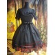 Black Gothic Lolita Dress Multiple Bows Lace