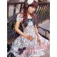 Green Circle Flowers Lolita Short Sleeves Dress