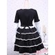 Black Cotton Gothic Lolita Dress