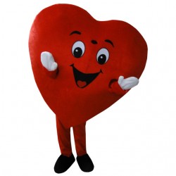 Red Heart Mascot Costume