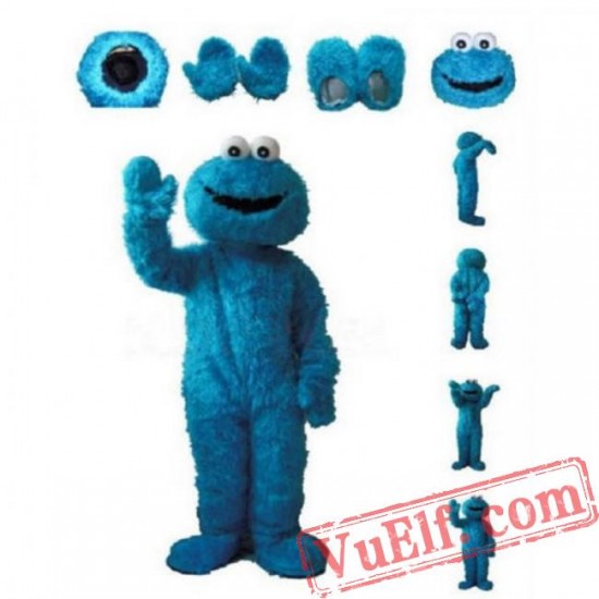 Cookie Monster Mascot Costume Cookie Monster Mascot Costume