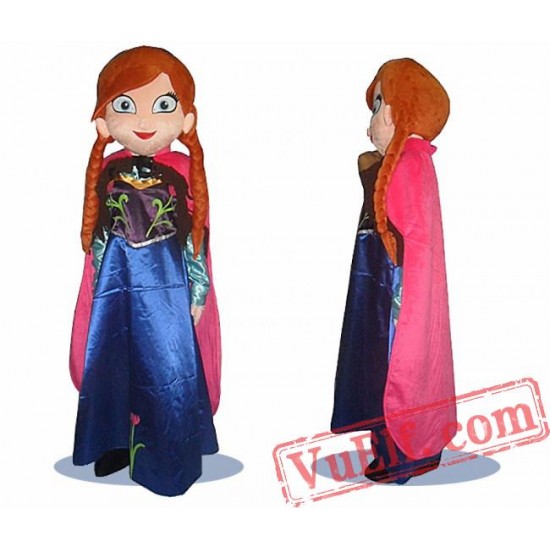 Anna Frozen Mascot Costume