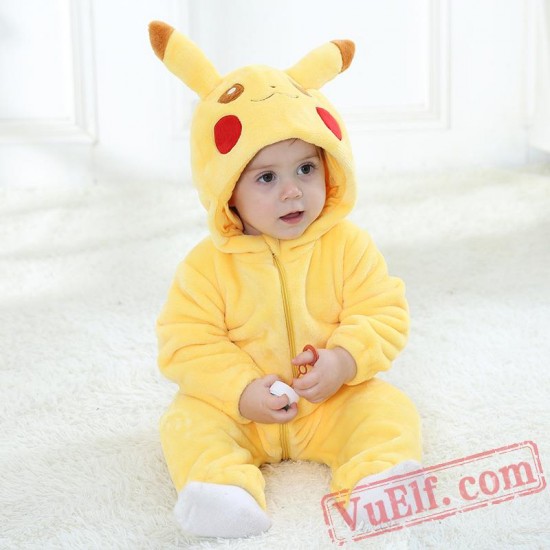 Baby Pikachu Kigurumi Onesie Costume