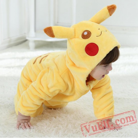 Baby Pikachu Kigurumi Onesie Costume