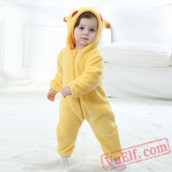 Baby Pikachu Kigurumi Onesie Costume