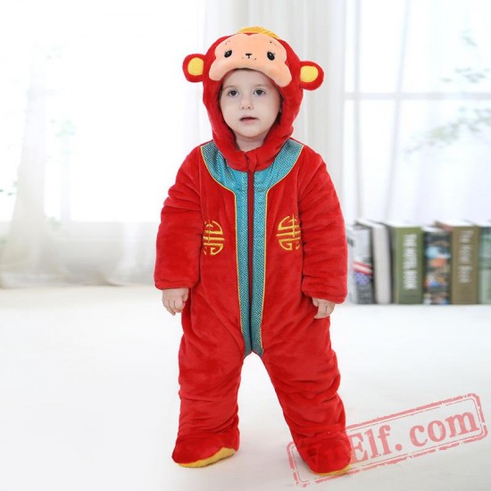 Baby Monkey Kigurumi Onesie Costume