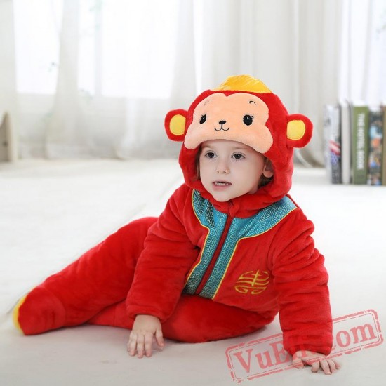 Baby Monkey Kigurumi Onesie Costume