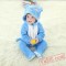 Baby Blue Puppy Kigurumi Onesie Costume