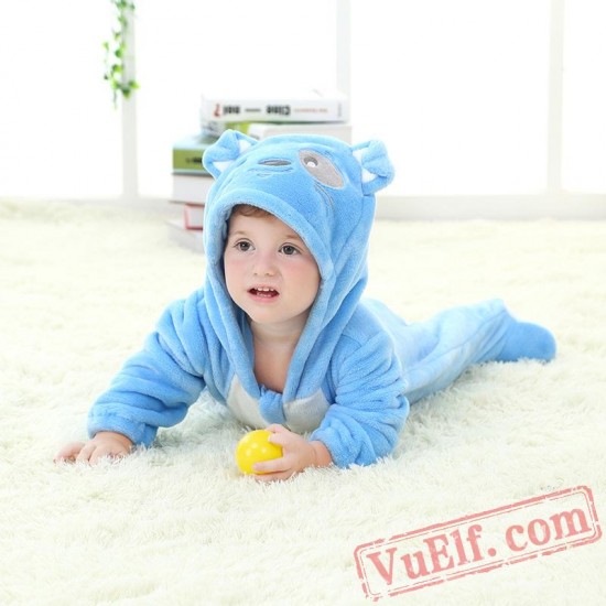 Baby Blue Puppy Kigurumi Onesie Costume