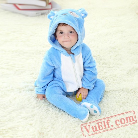 Baby Blue Puppy Kigurumi Onesie Costume