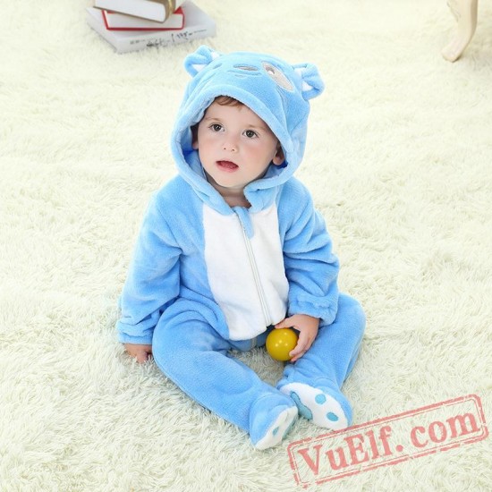 Baby Blue Puppy Kigurumi Onesie Costume