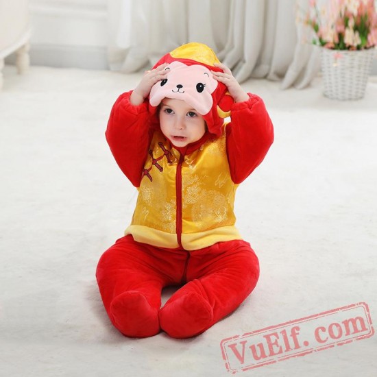 Baby Monkey Kigurumi Onesie Costume