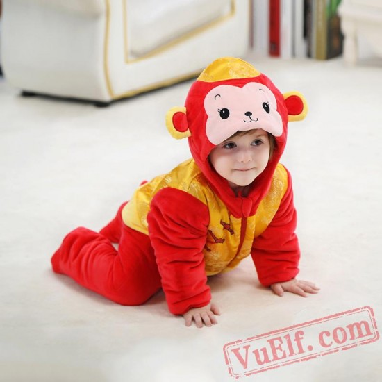 Baby Monkey Kigurumi Onesie Costume