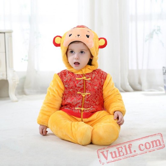 Baby Monkey Kigurumi Onesie Costume