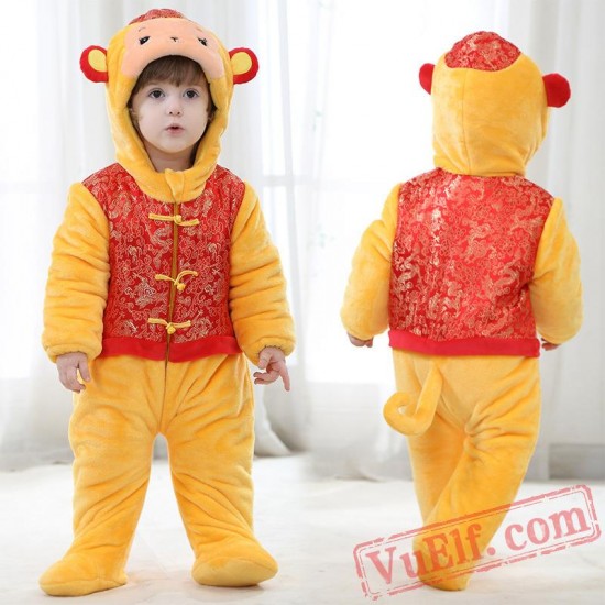 Baby Monkey Kigurumi Onesie Costume