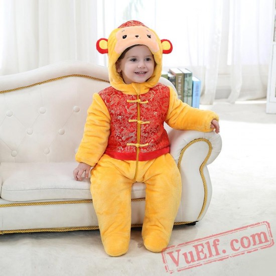 Baby Monkey Kigurumi Onesie Costume