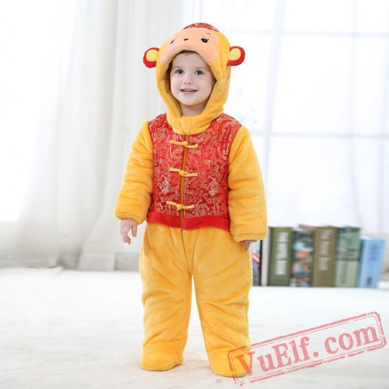 Baby Monkey Kigurumi Onesie Costume