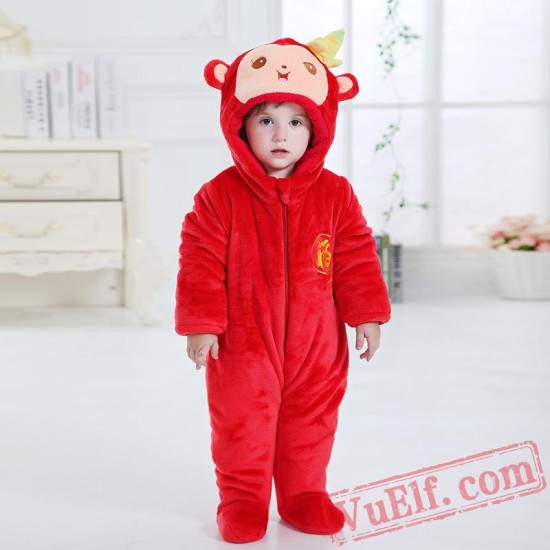 Baby Monkey Kigurumi Onesie Costume