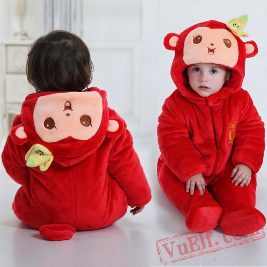 Baby Monkey Kigurumi Onesie Costume