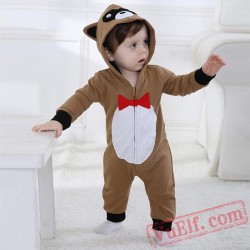 Baby Cute Raccoon Kigurumi Onesie Costume