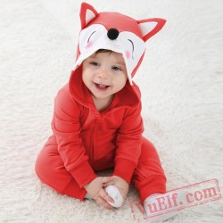 Baby Cute Red Fox Kigurumi Onesie Costume